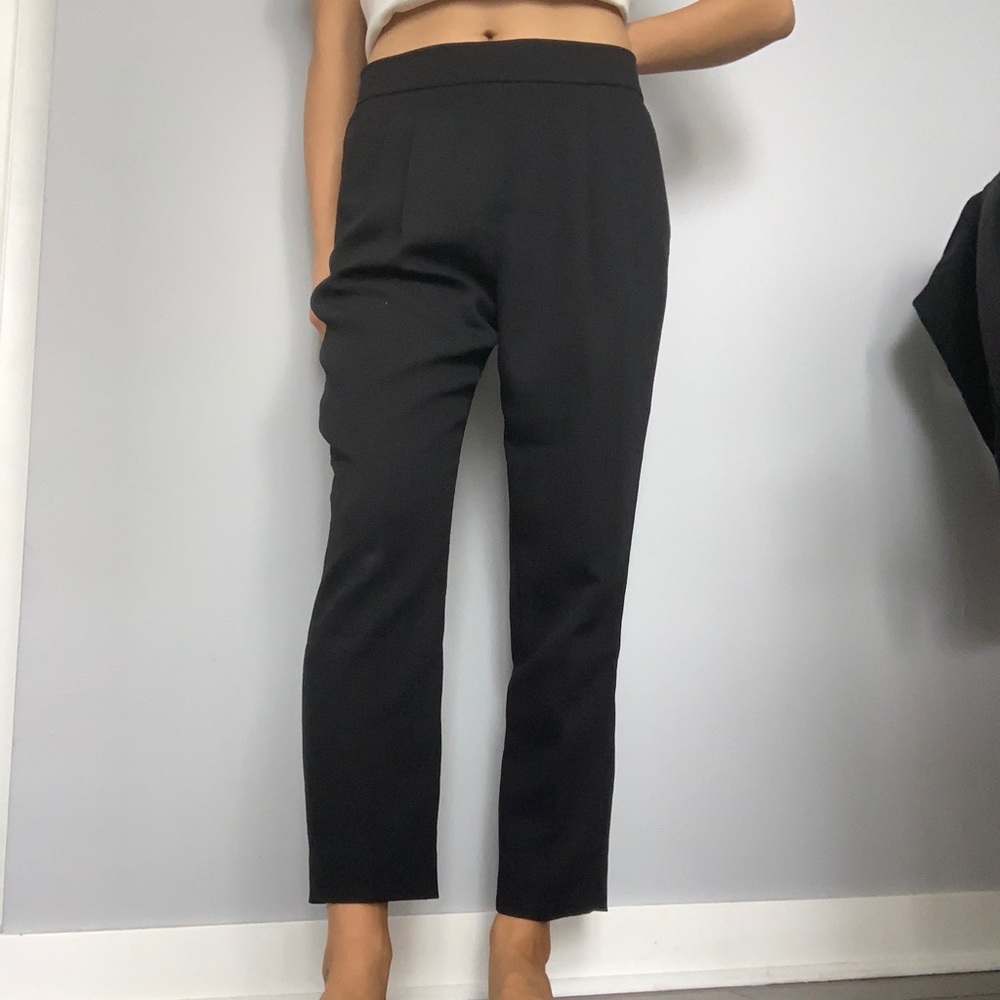 Aritzia Black Ankle Cropped Pants